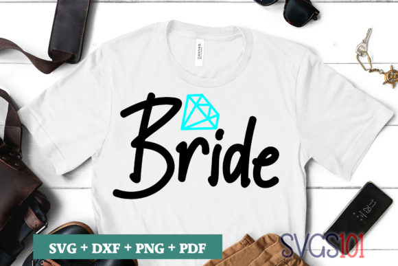 Bride Diamond Graphics for T-Shirt Designs