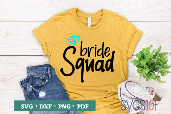 Bride Squad SVG Graphics & T-Shirt Designs