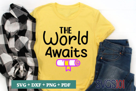The World Awaits SVG Graphics & T-Shirt Design Review